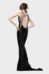 Hammered Satin Gown