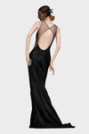 Hammered Satin Gown