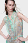 Sheer tea dress