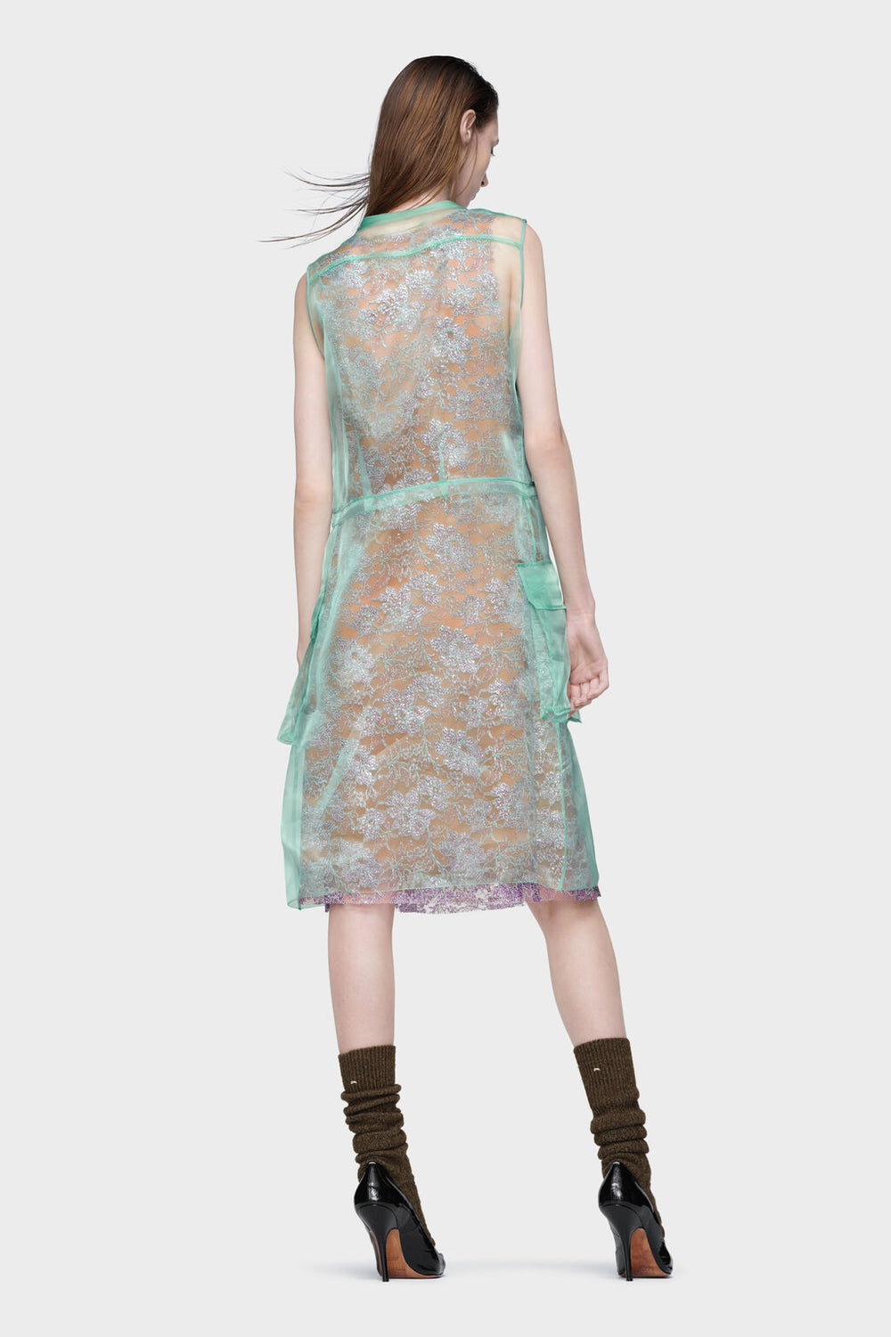 Sheer tea dress