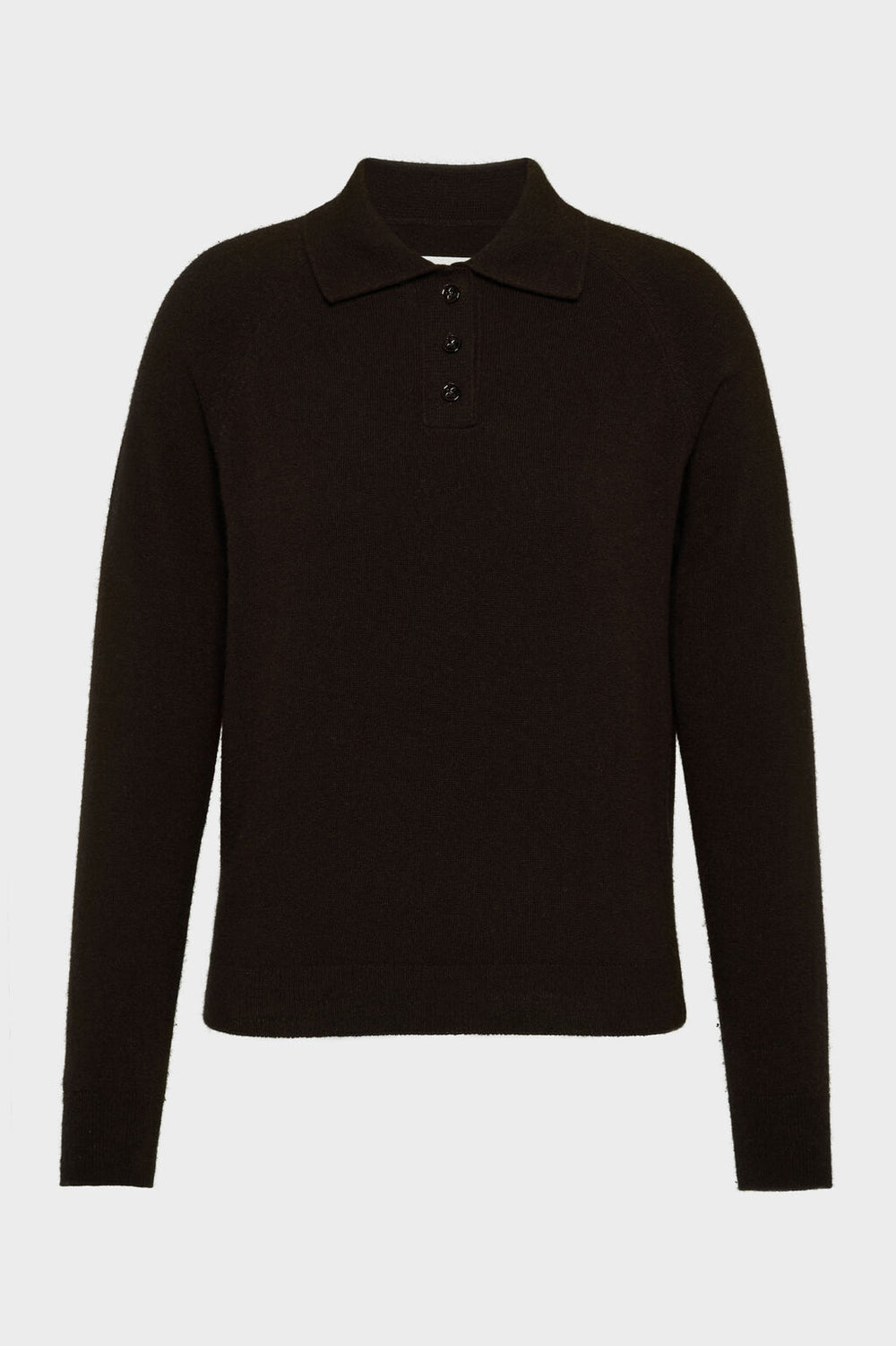 Wool polo-neck top