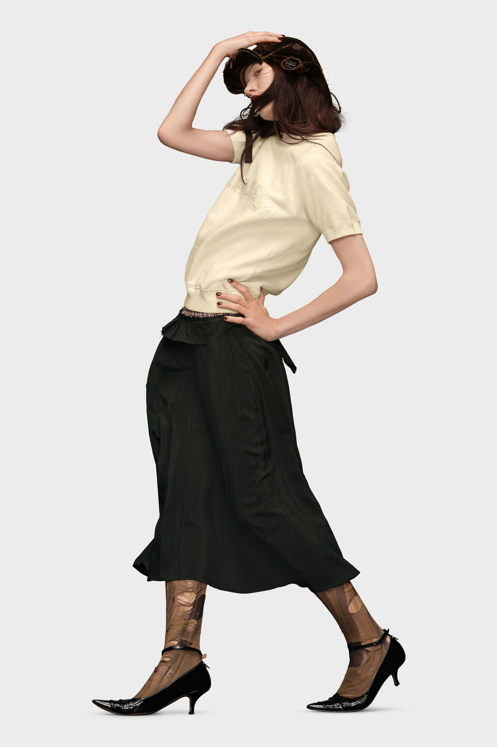 Short sleeve sweatshirt