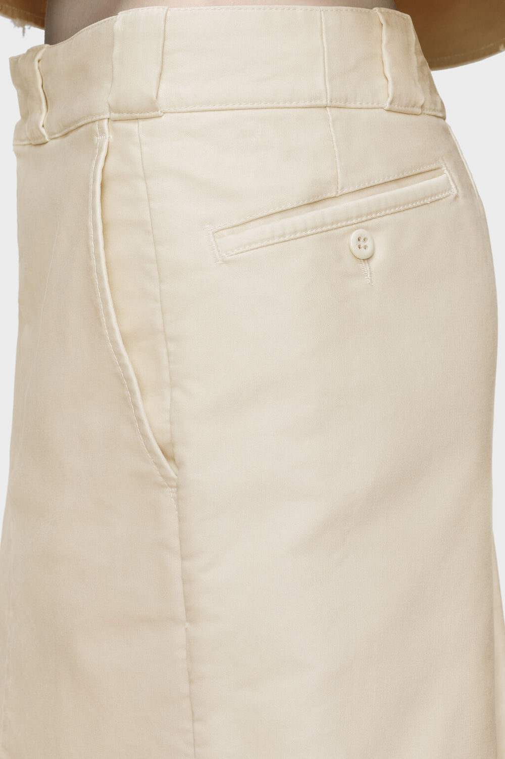 Chino midi skirt