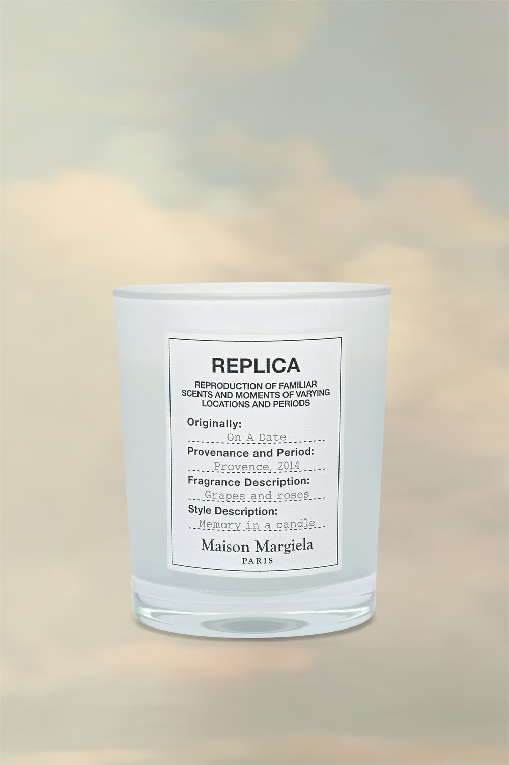 Replica On A Date Candle