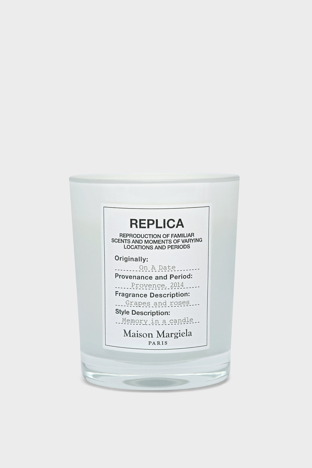 Replica On A Date Candle
