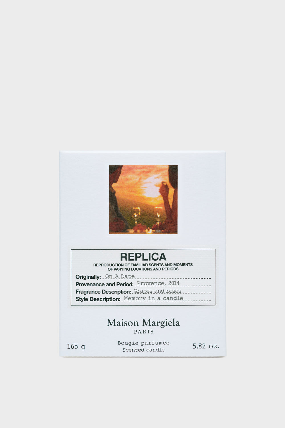 Replica On A Date Candle