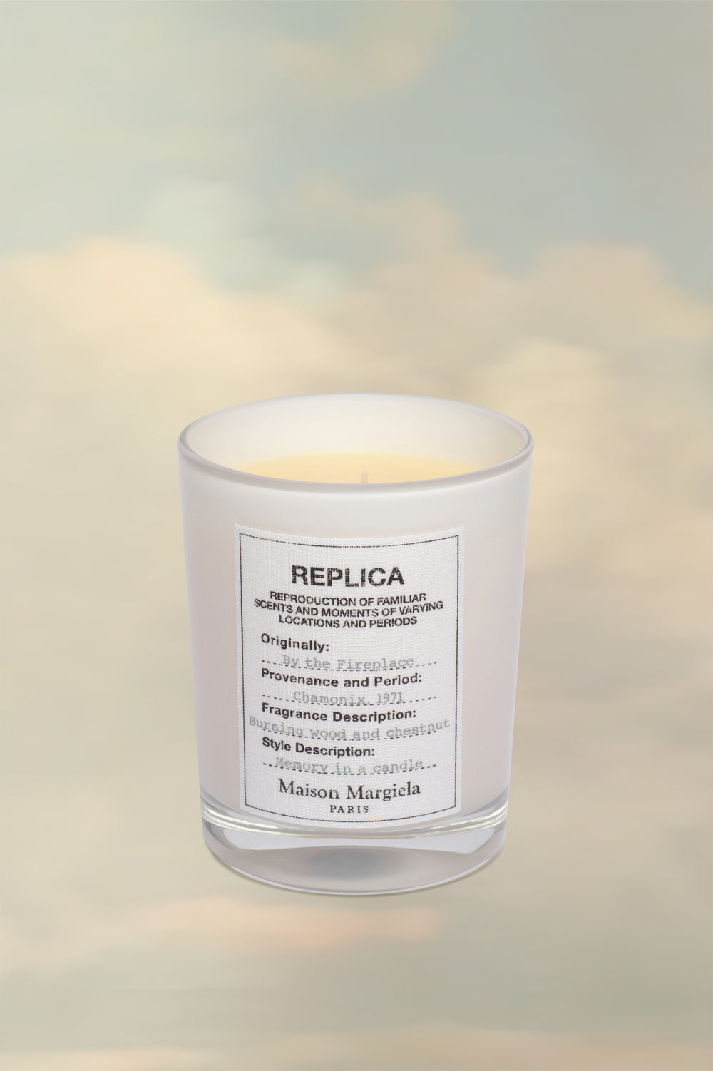 Replica By the Fireplace candle
