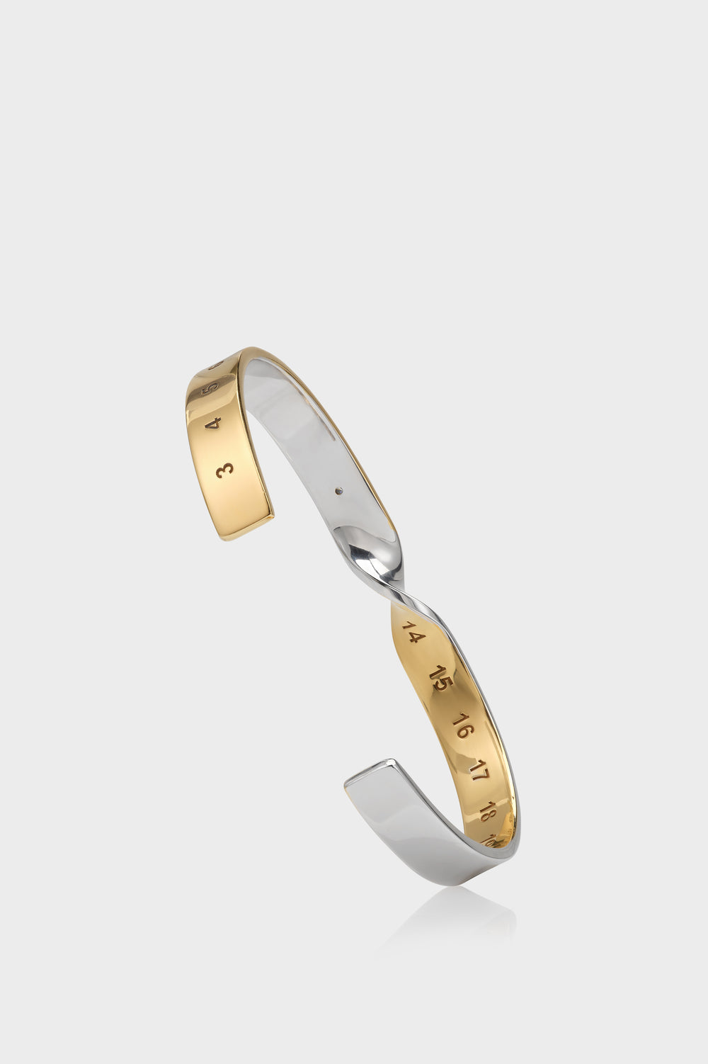 Maison Margiela Numeric twisted diamond cuff bracelet