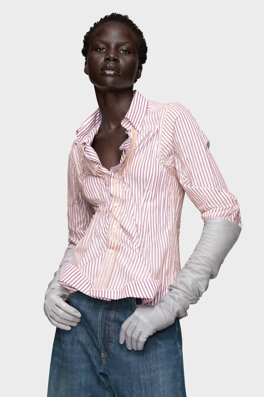 Layered tulle shirt