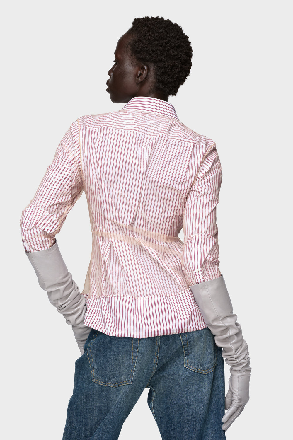 Layered tulle shirt