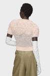 Retrograde silk knit top
