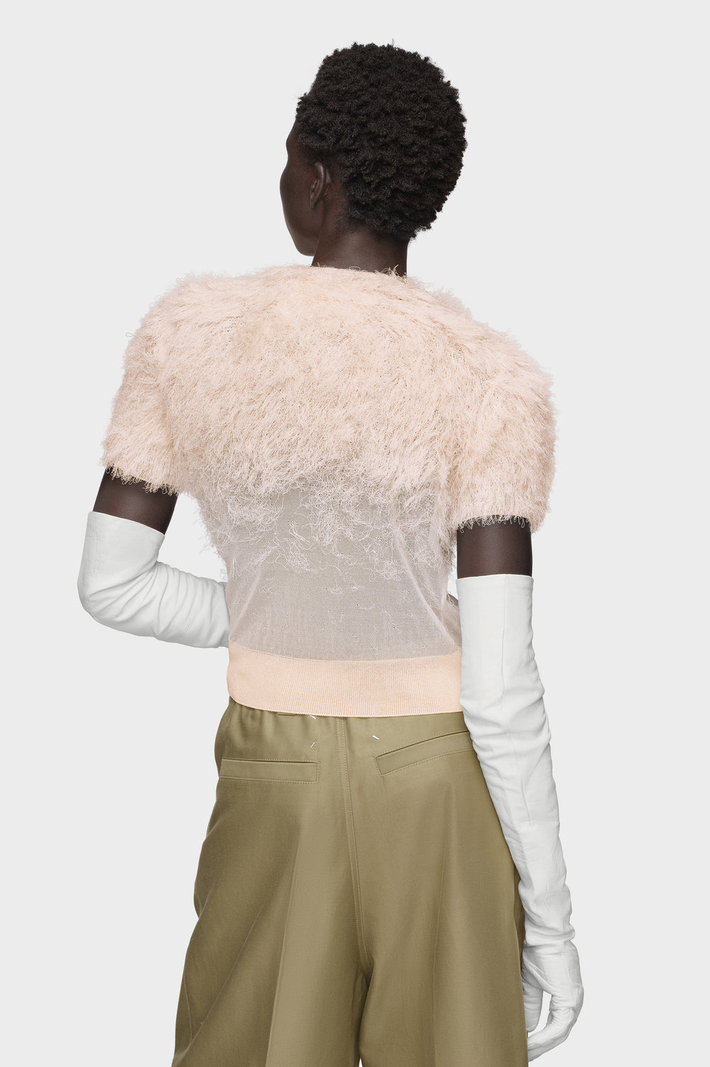 Retrograde silk knit top