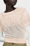 Retrograde silk knit top