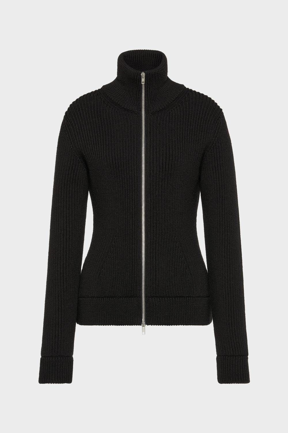 Wool zipped cardigan
