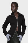 Wool zipped cardigan