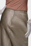 Satin midi skirt