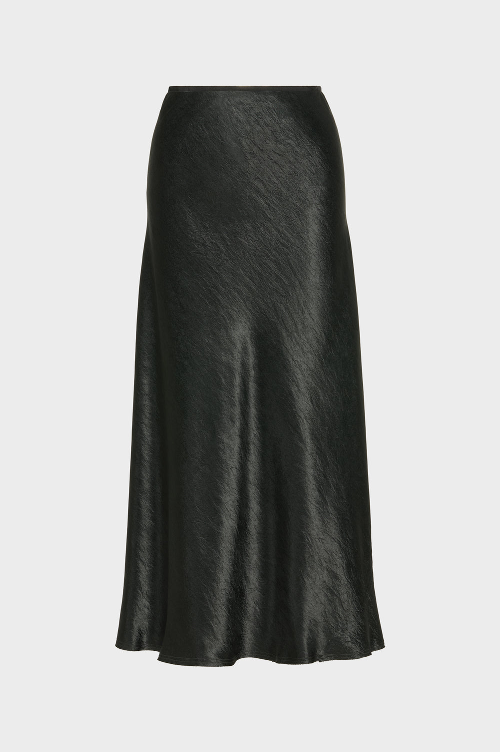 Satin midi skirt