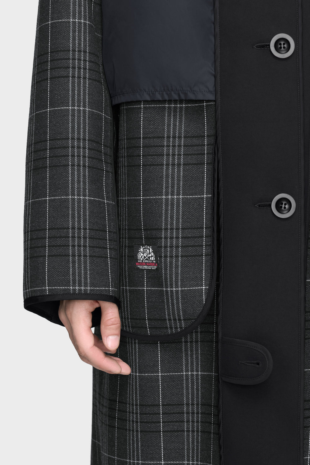 Maison Margiela Reversible checked coat