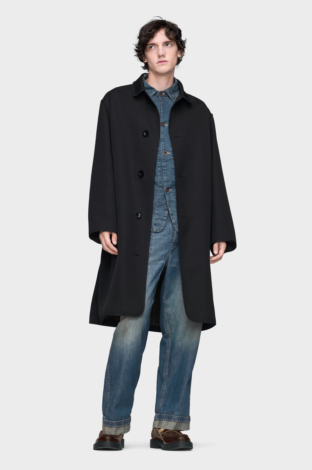 Maison Margiela Reversible checked coat