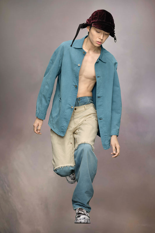 Denim caban jacket