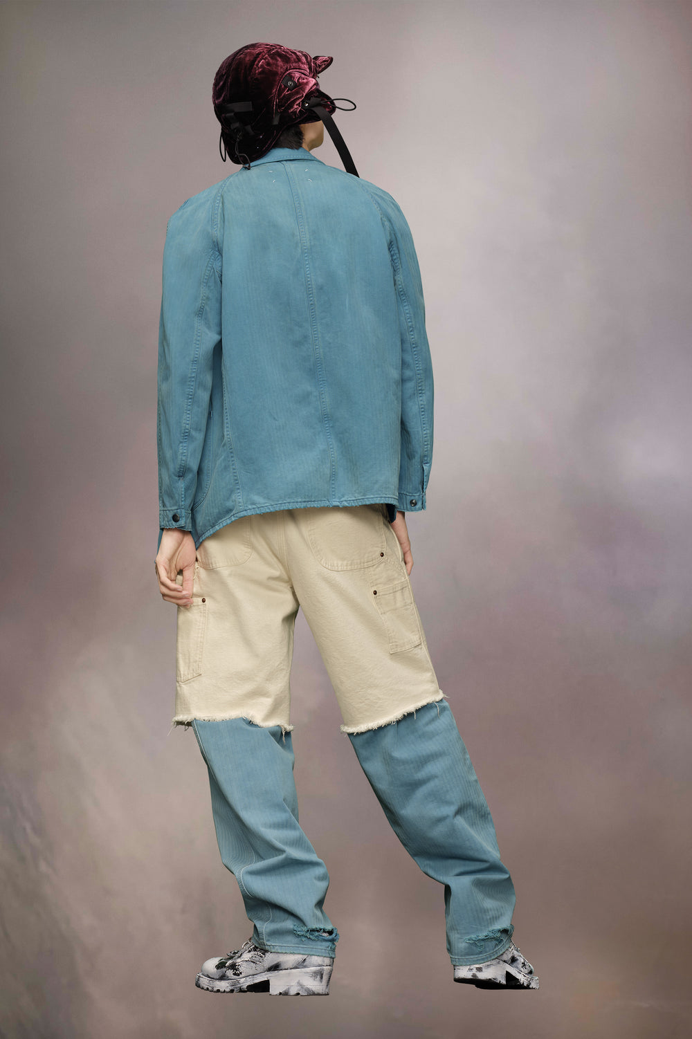 Denim caban jacket