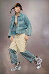 Denim caban jacket