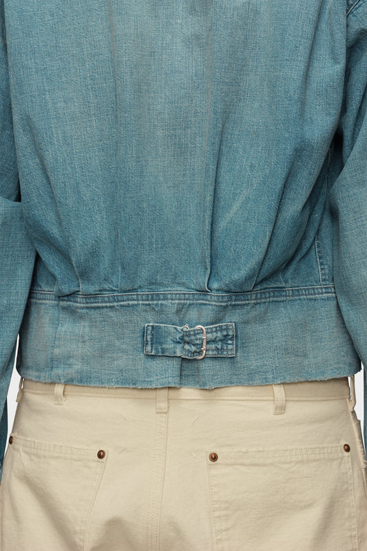 Denim caban jacket