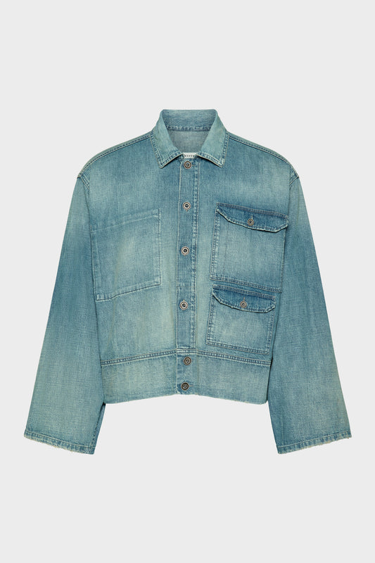 Denim caban jacket