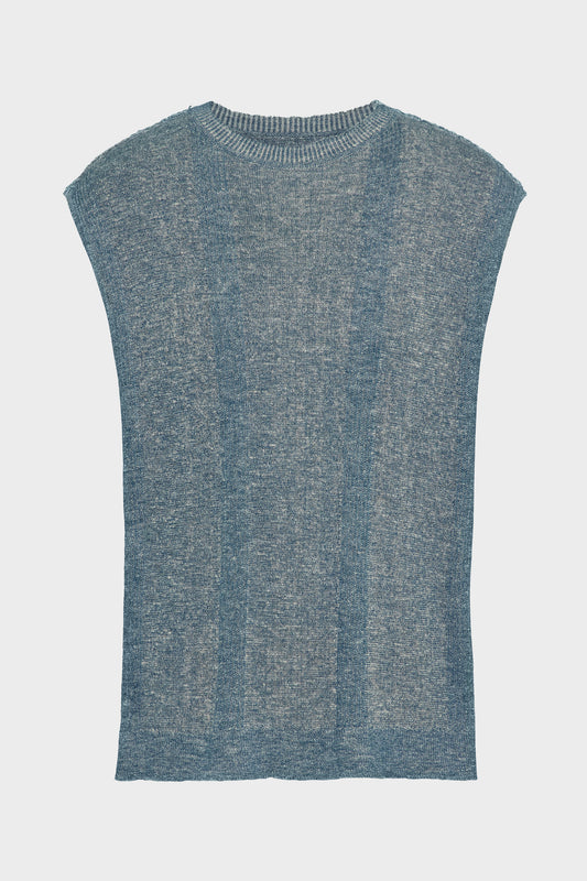 Summer chiné knit tank