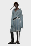 Summer chiné knit hoodie