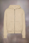 Décortiqué cashmere knit hoodie