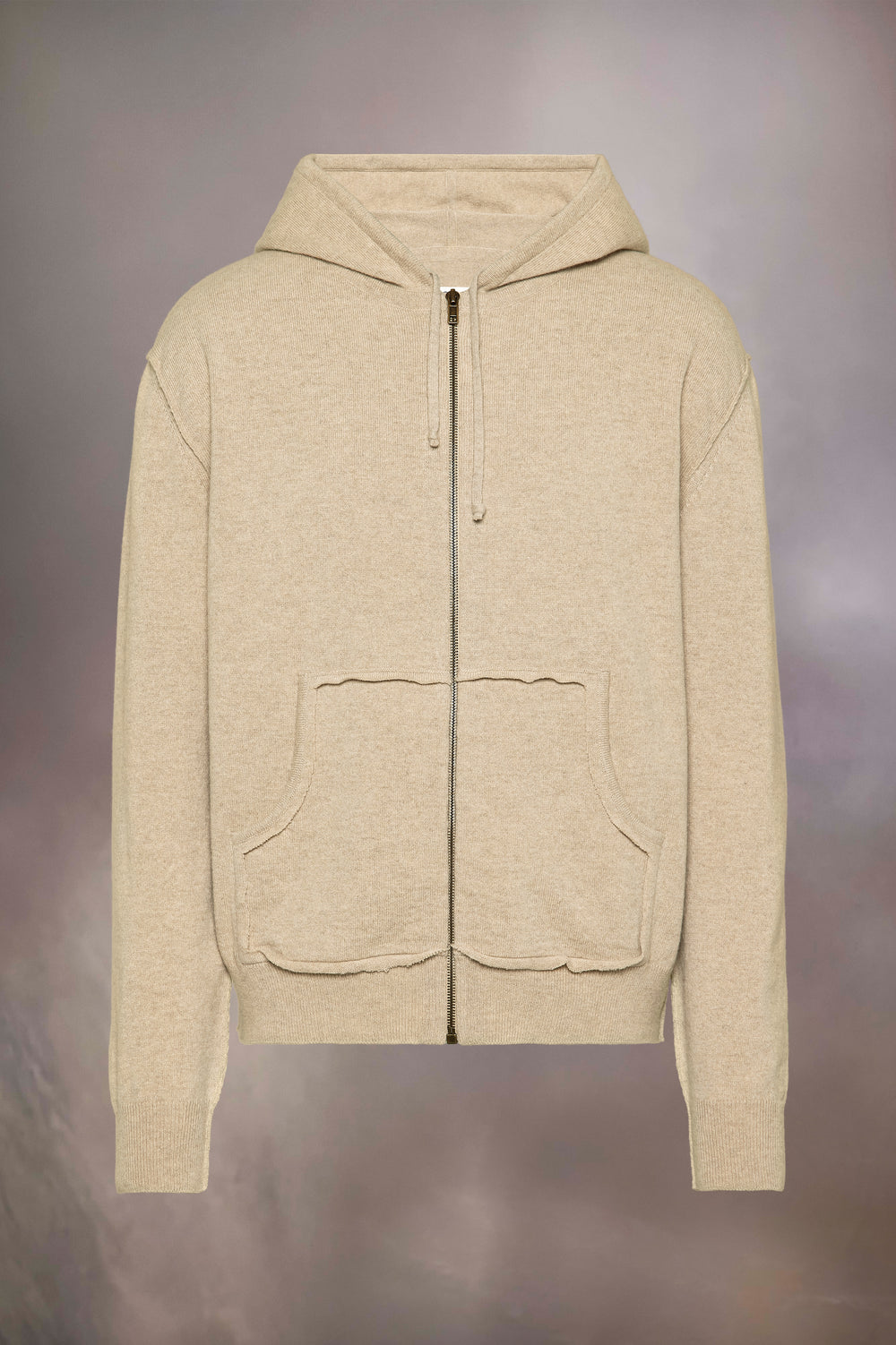 Décortiqué cashmere knit hoodie