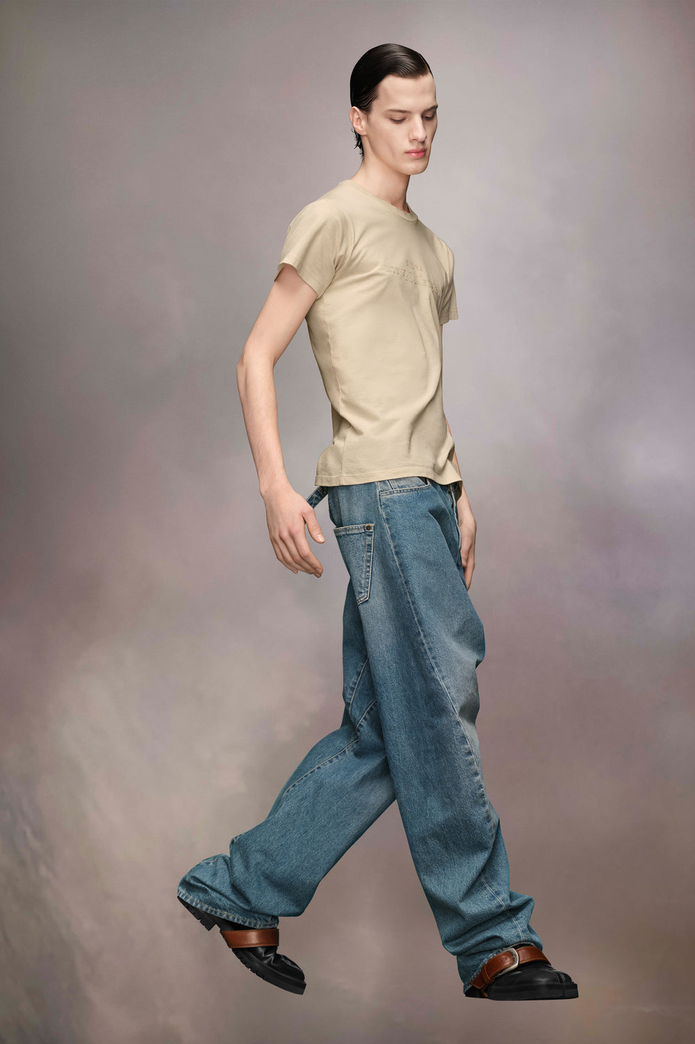 Diagonal Seam Jeans