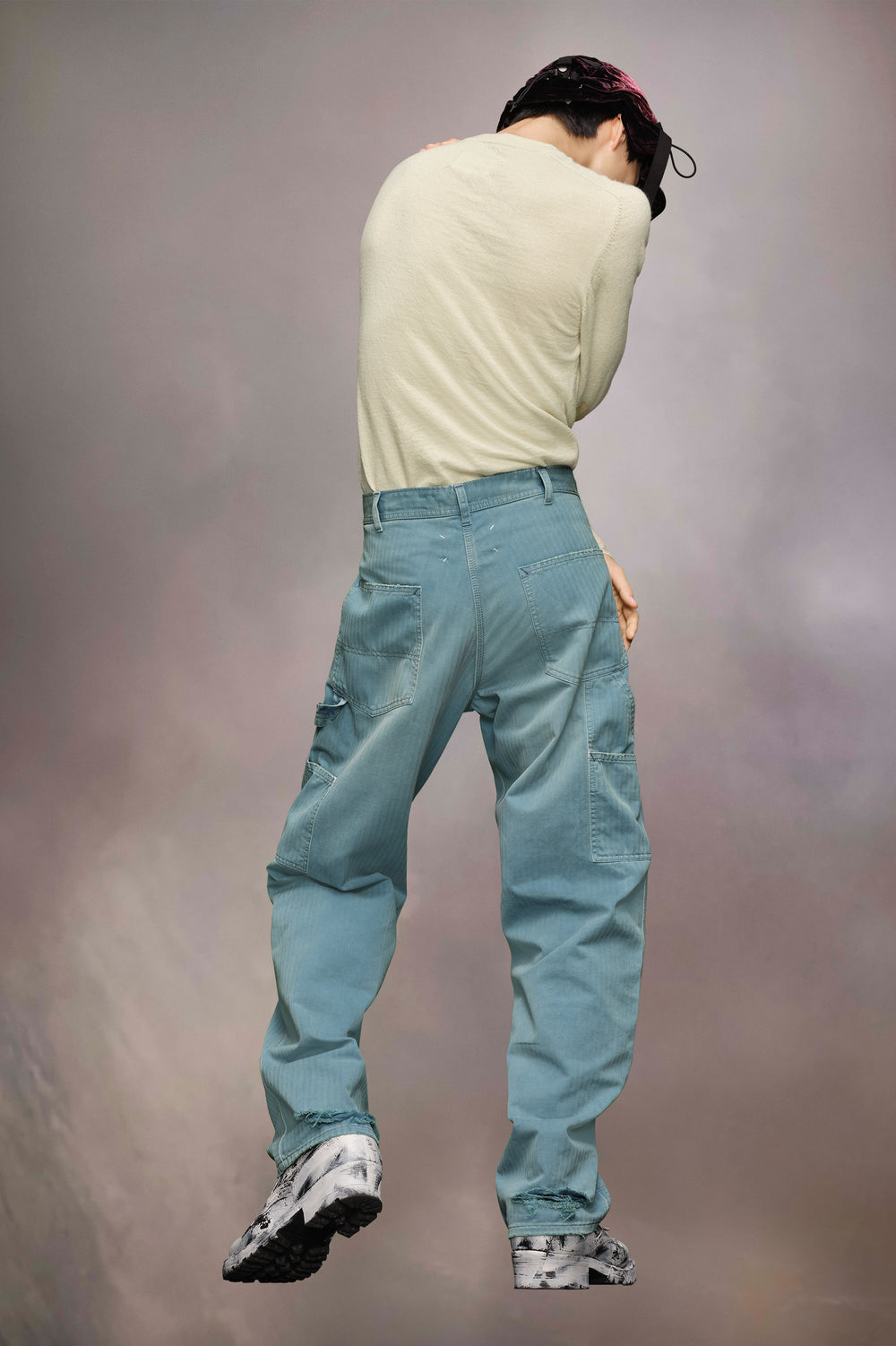 Herringbone jeans