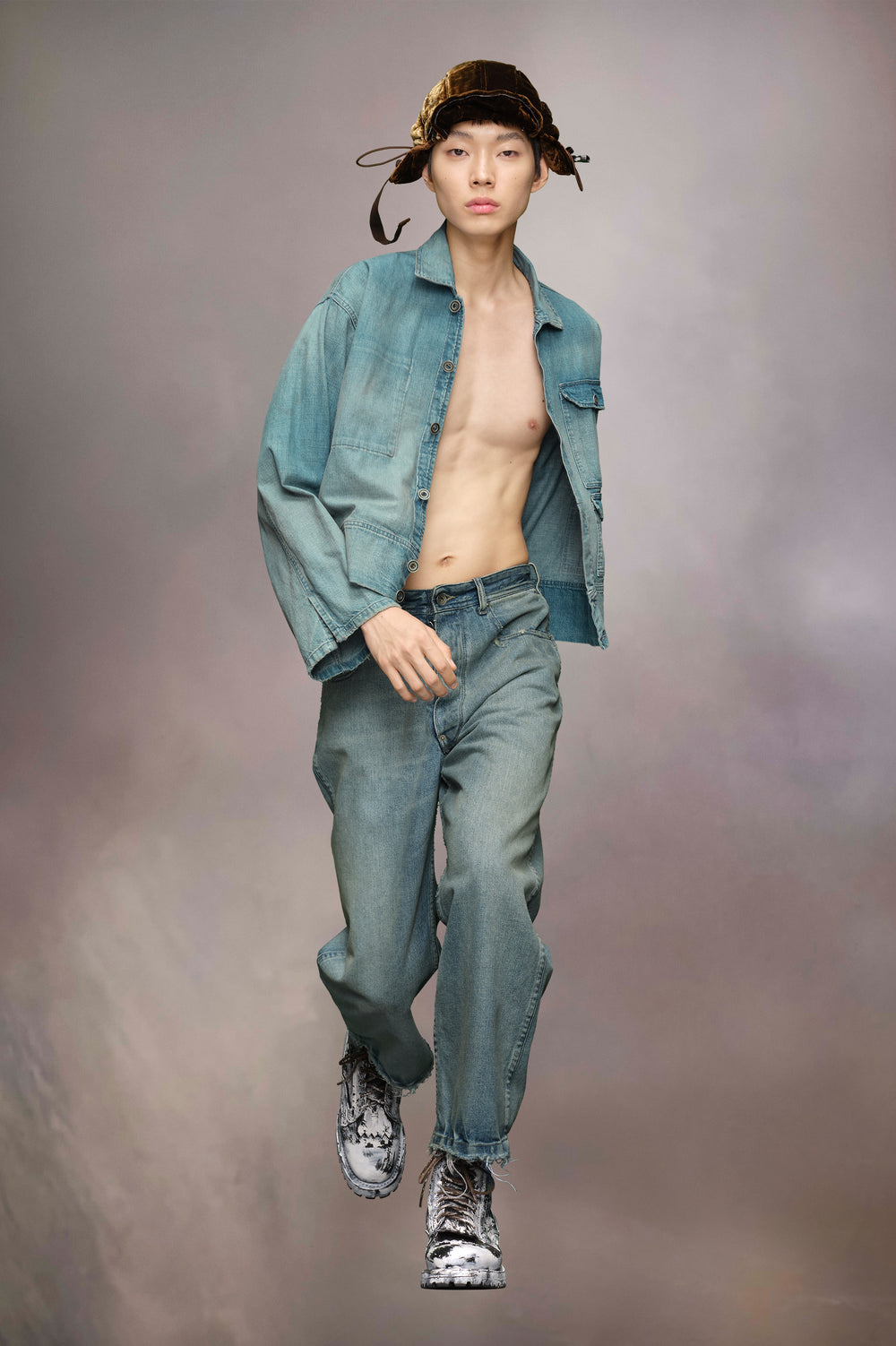 Distressed jeans