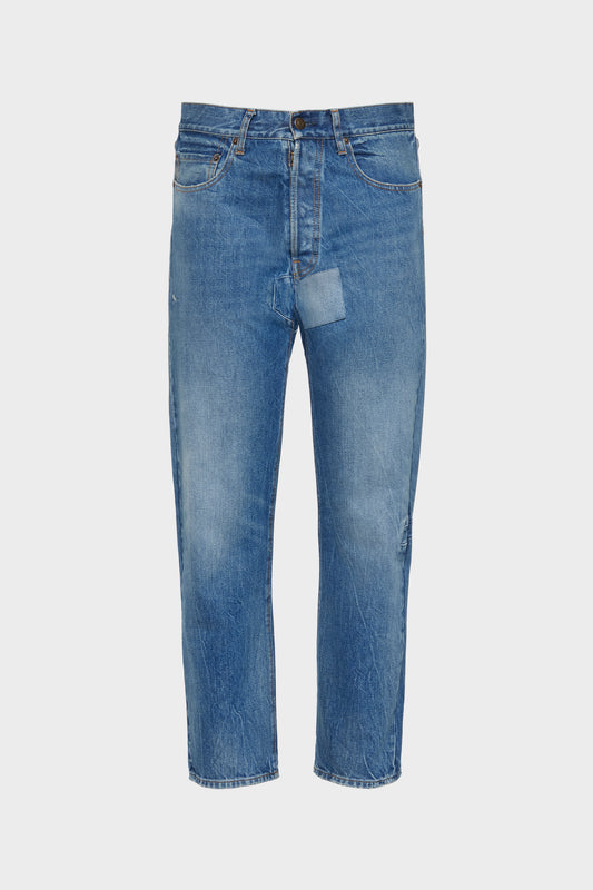 Tapered leg jeans