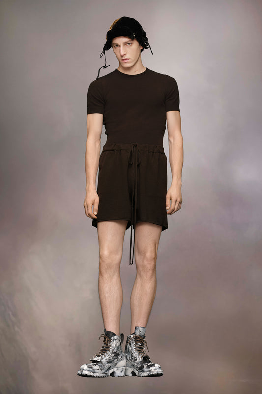 Cashmere knit shorts