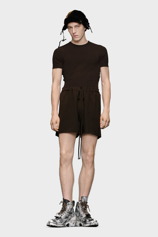 Cashmere knit shorts