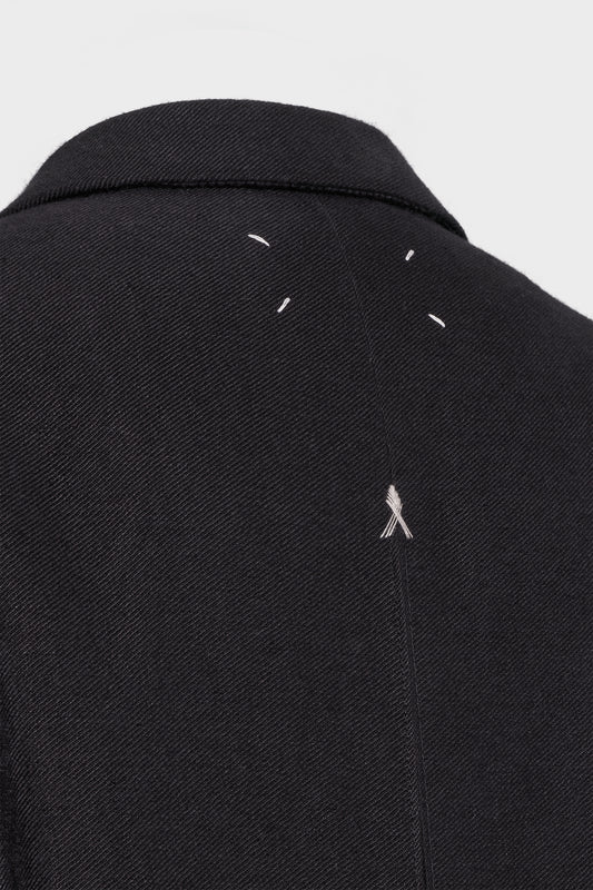 Woven long coat