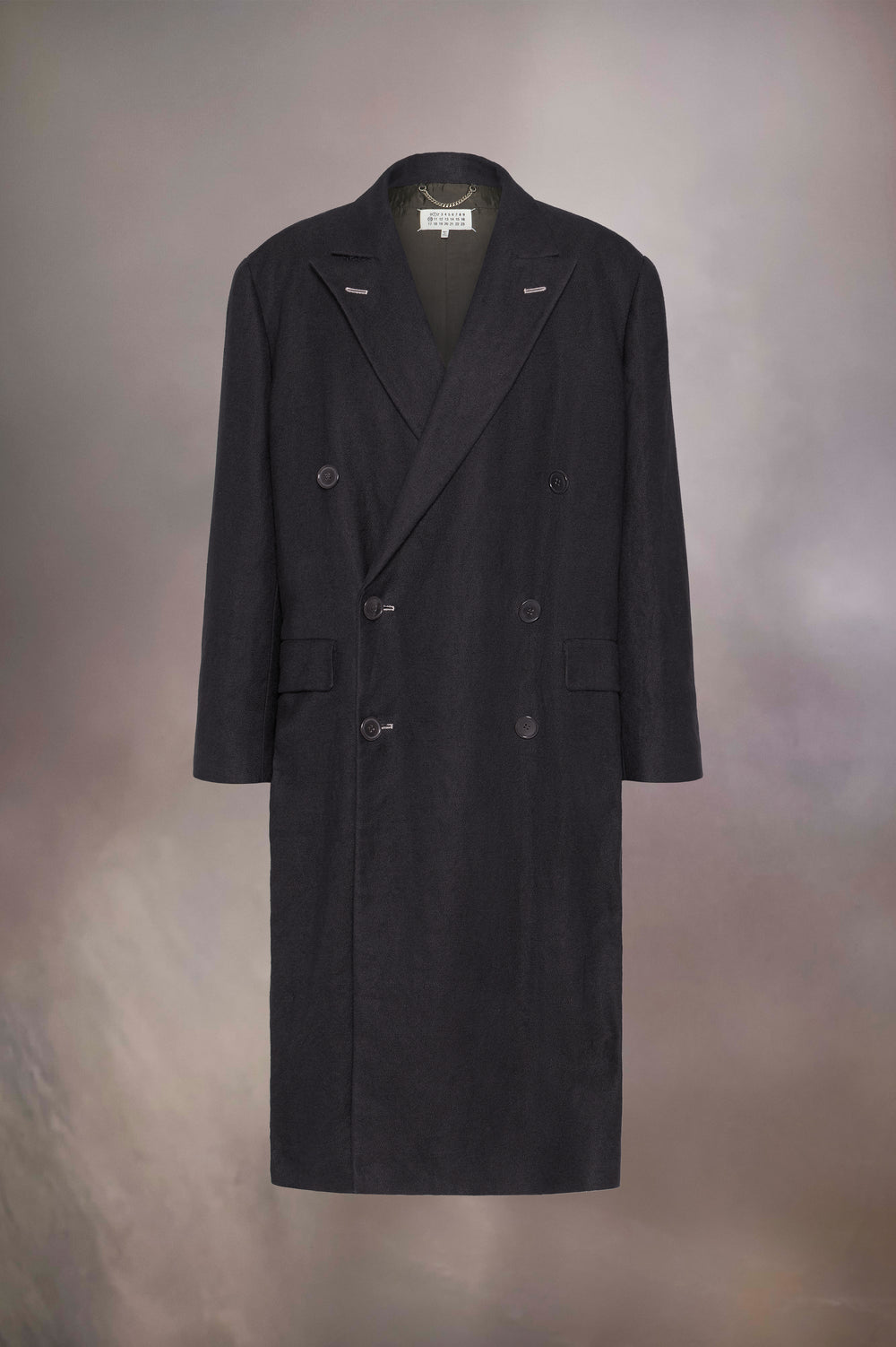 Woven long coat