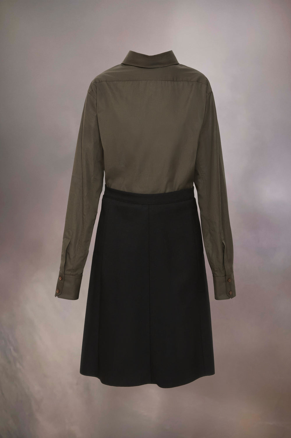 Reversed shirtdress