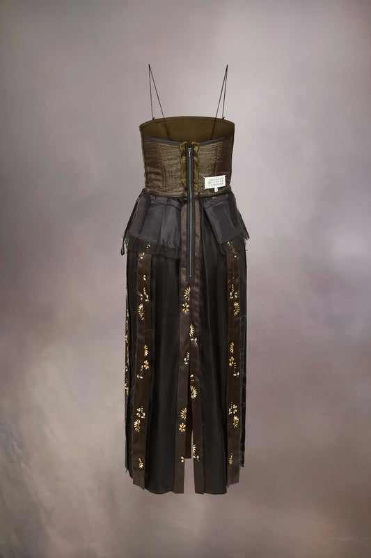 Décortiqué silk dress