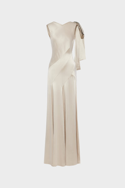 Bias-cut Evening Gown