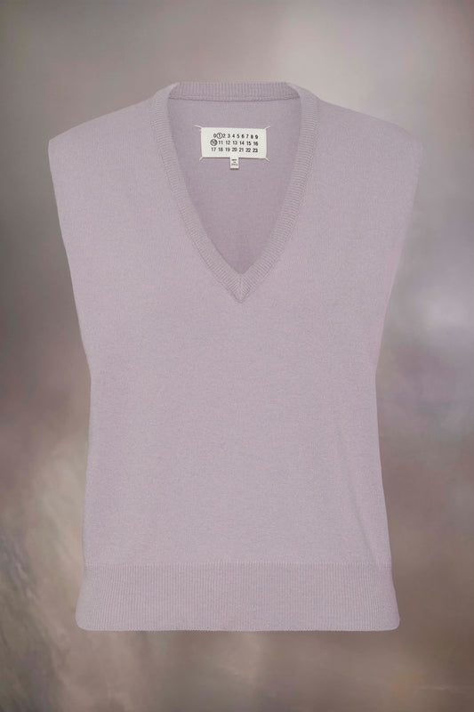 Wool V-neck Gilet