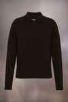 Wool polo-neck top