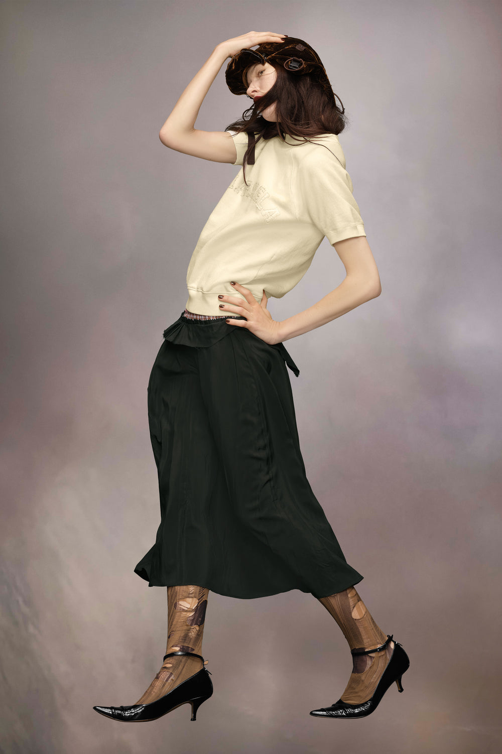 Short sleeve sweatshirt