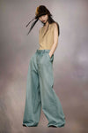 Pleat jeans
