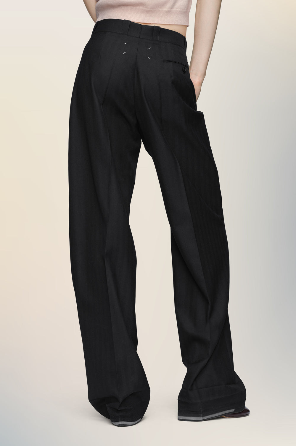 Tailored wool trousers
