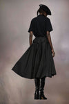 Taffeta Midi Skirt