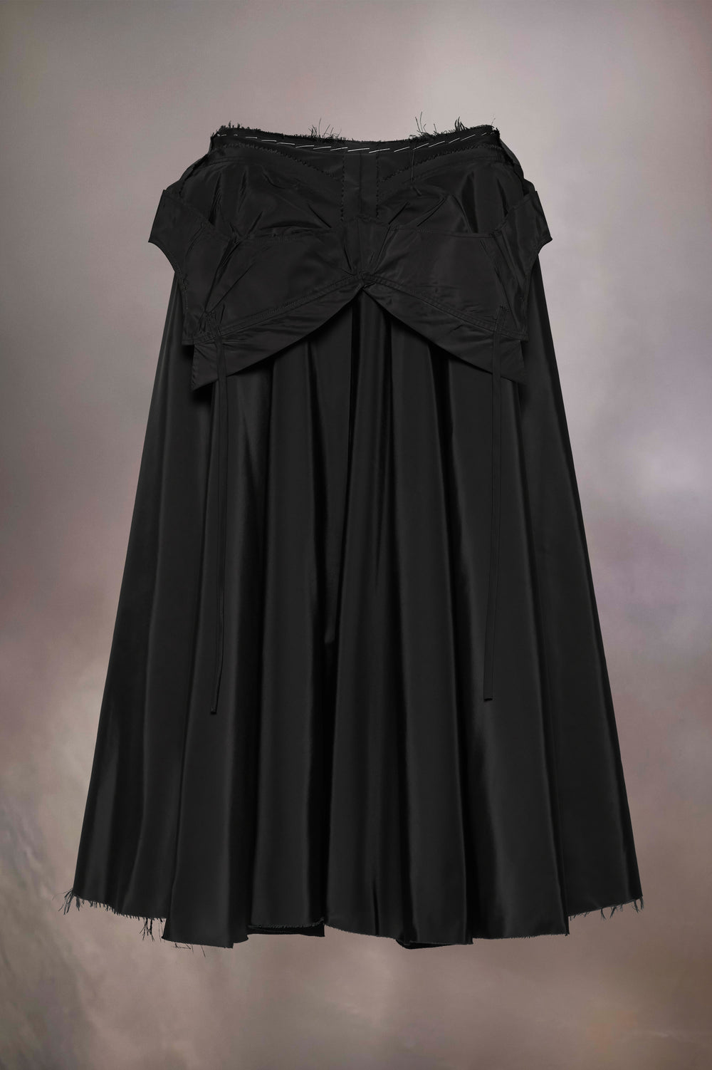 Taffeta Midi Skirt